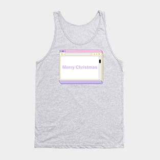 Retro Merry Christmas - Windows Edition Tank Top